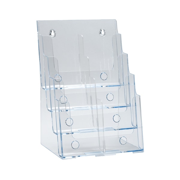 Four-Tier Eight-Pocket Trifold Brochure Holder